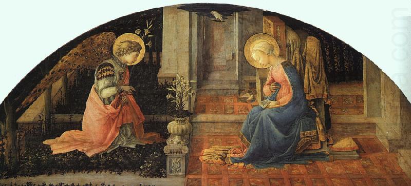 Annunciation  ff, Fra Filippo Lippi